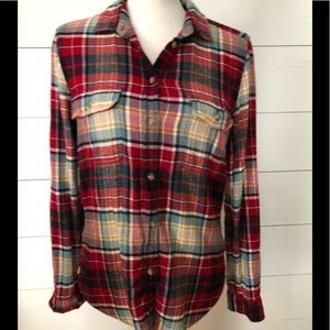 🏝5/$25 American Eagle Plaid Flannel Shirt Small